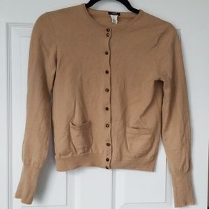 Tan sweater cardigan